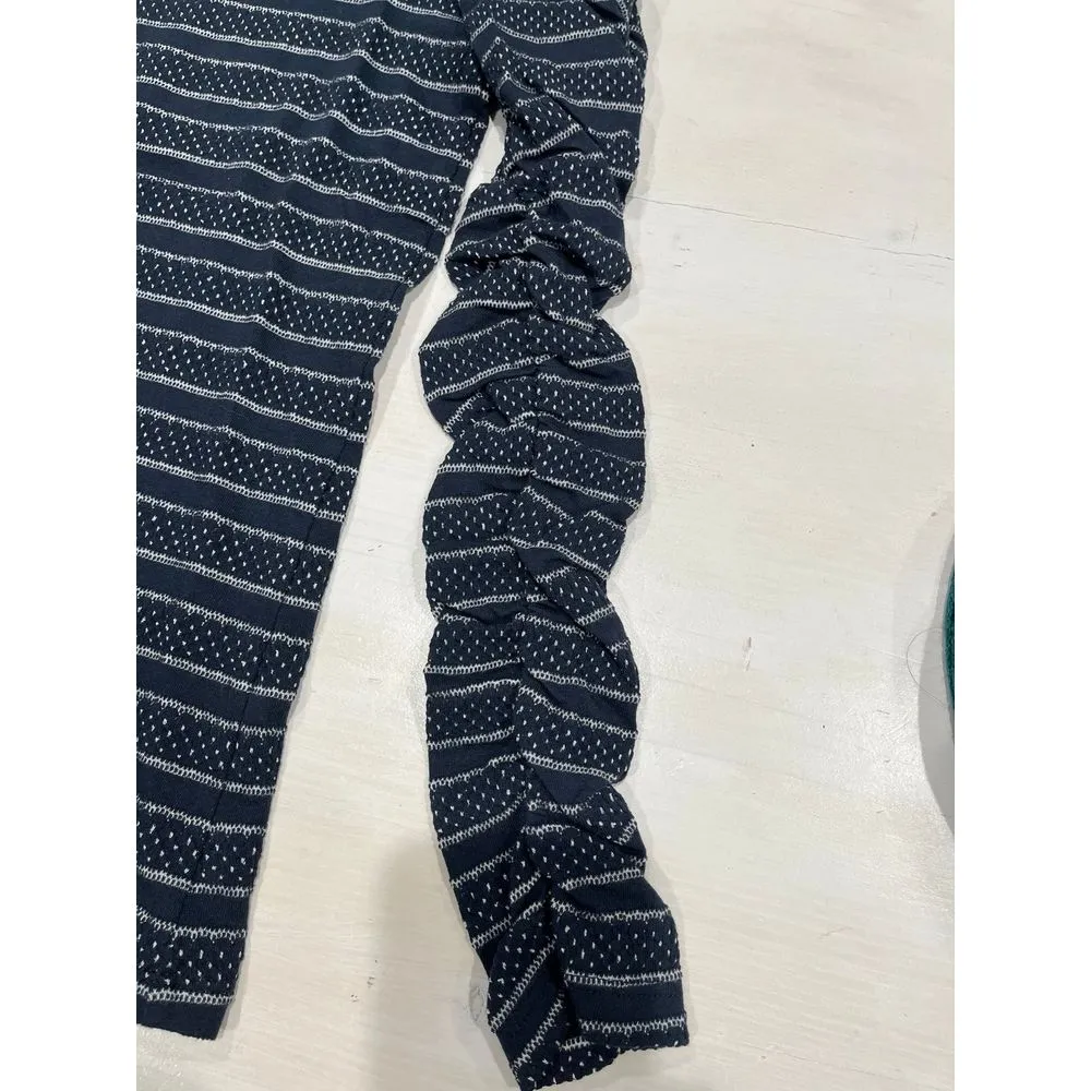 LOFT XS Cinched‎ ruffled knit long sleeve top - Image 5