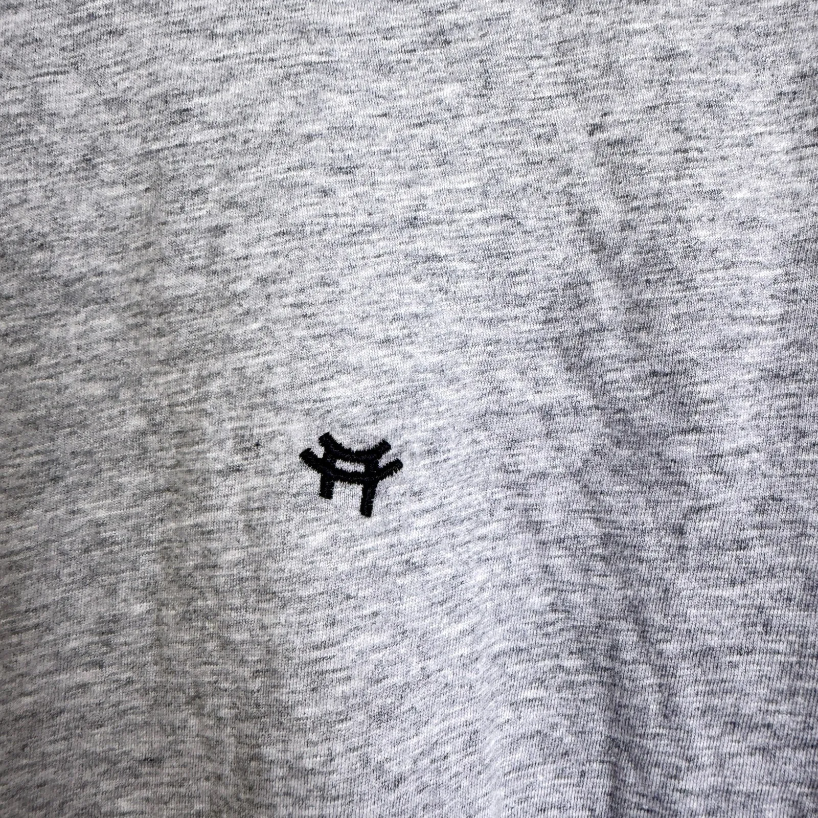 Made For Italic Shirt Womens Large Grey Crew Neck Long Sleeve Embroidered Gray - Image 6