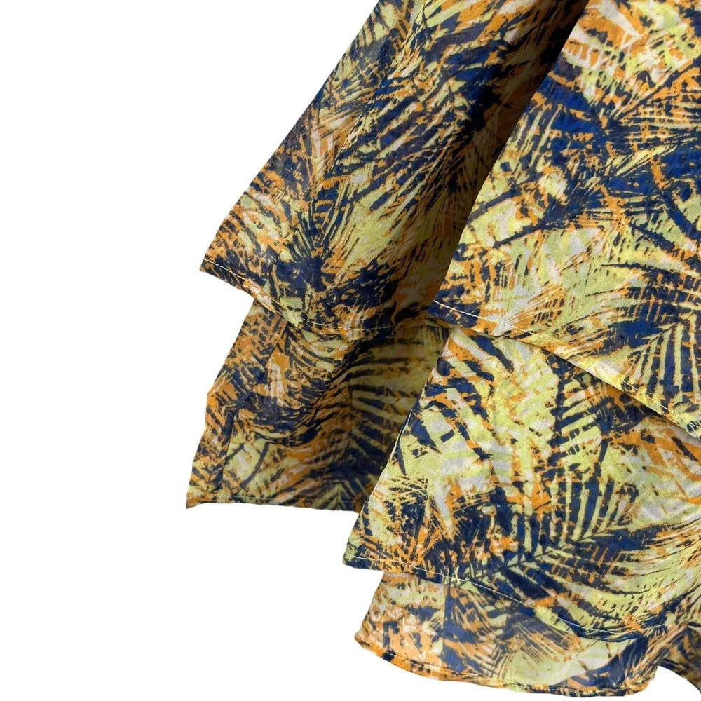 Lumiere Sleeveless Layered Pattern Top Small New - Image 3