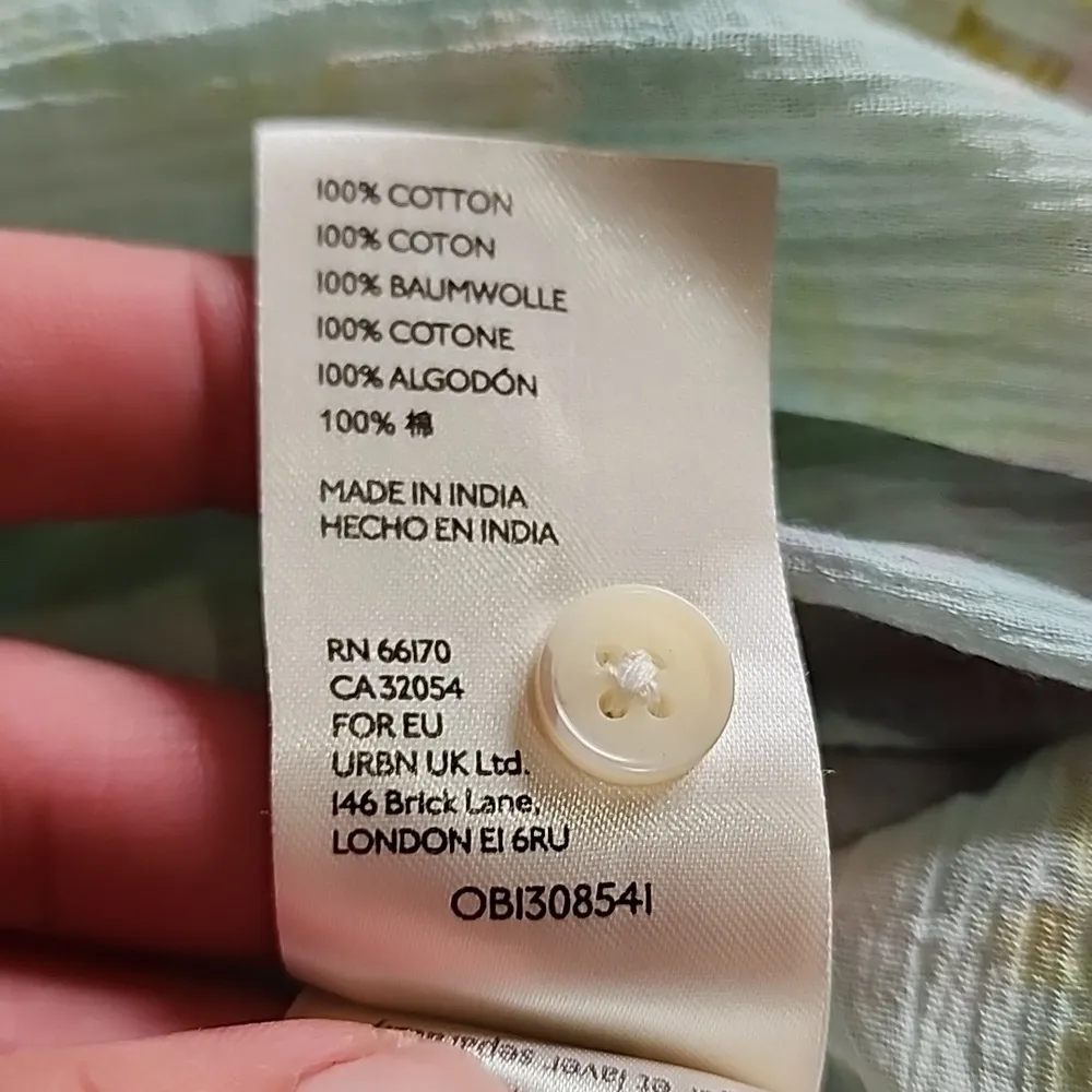 Anthropologie Pilcro Tavi Tie Dye Floral Gauze Blouse Size Small - Image 12