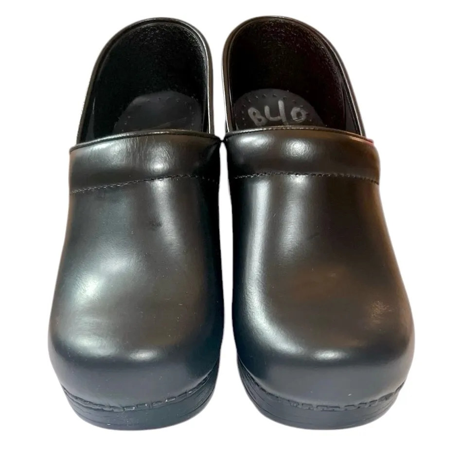 Dansko Professional Clogs Black Leather NEW Classic Supportive Comfy Size 7 & 8 - Image 2