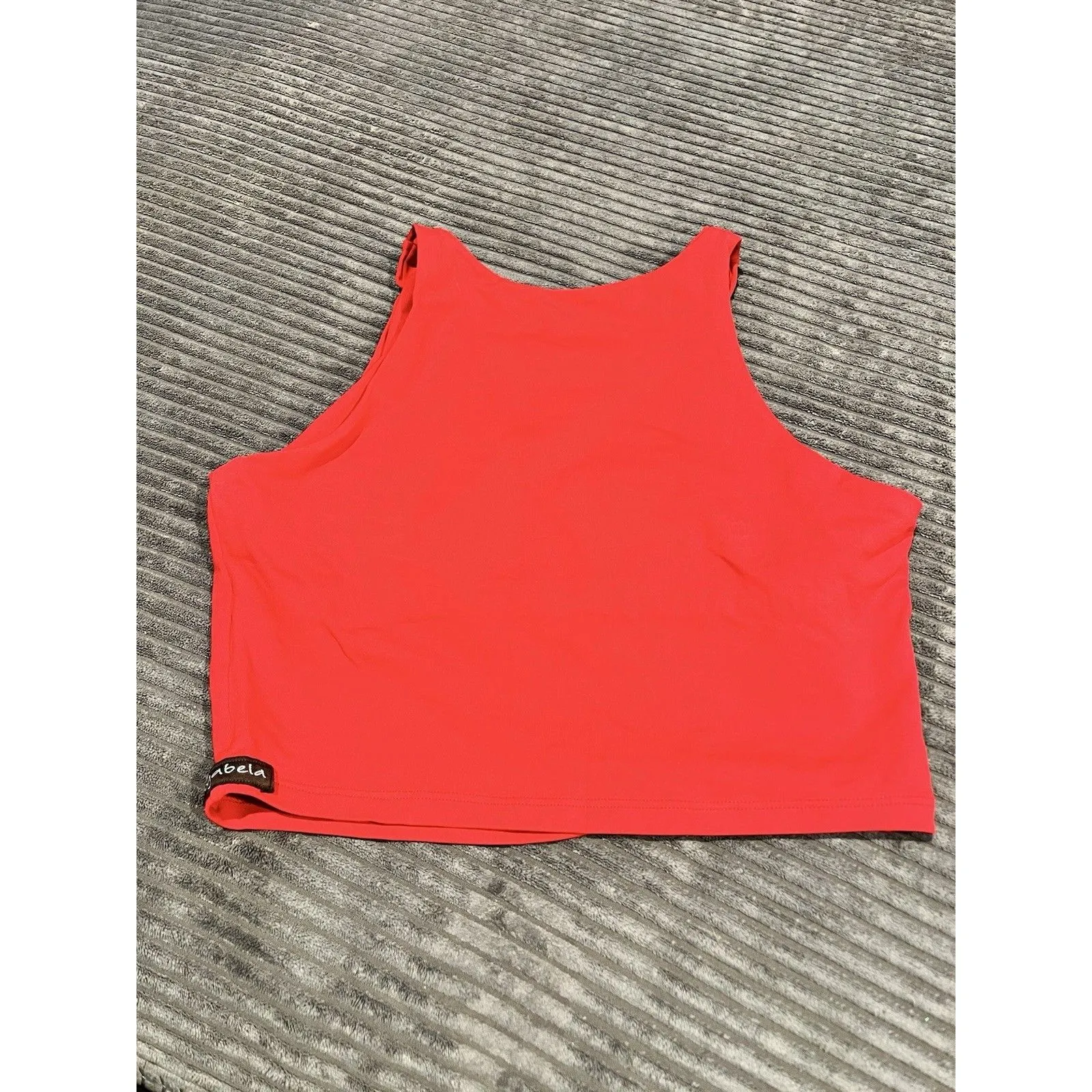 Yogabela Women Royal Vibrant Red Tank Crop Sports Yoga Top Size Small - Image 6