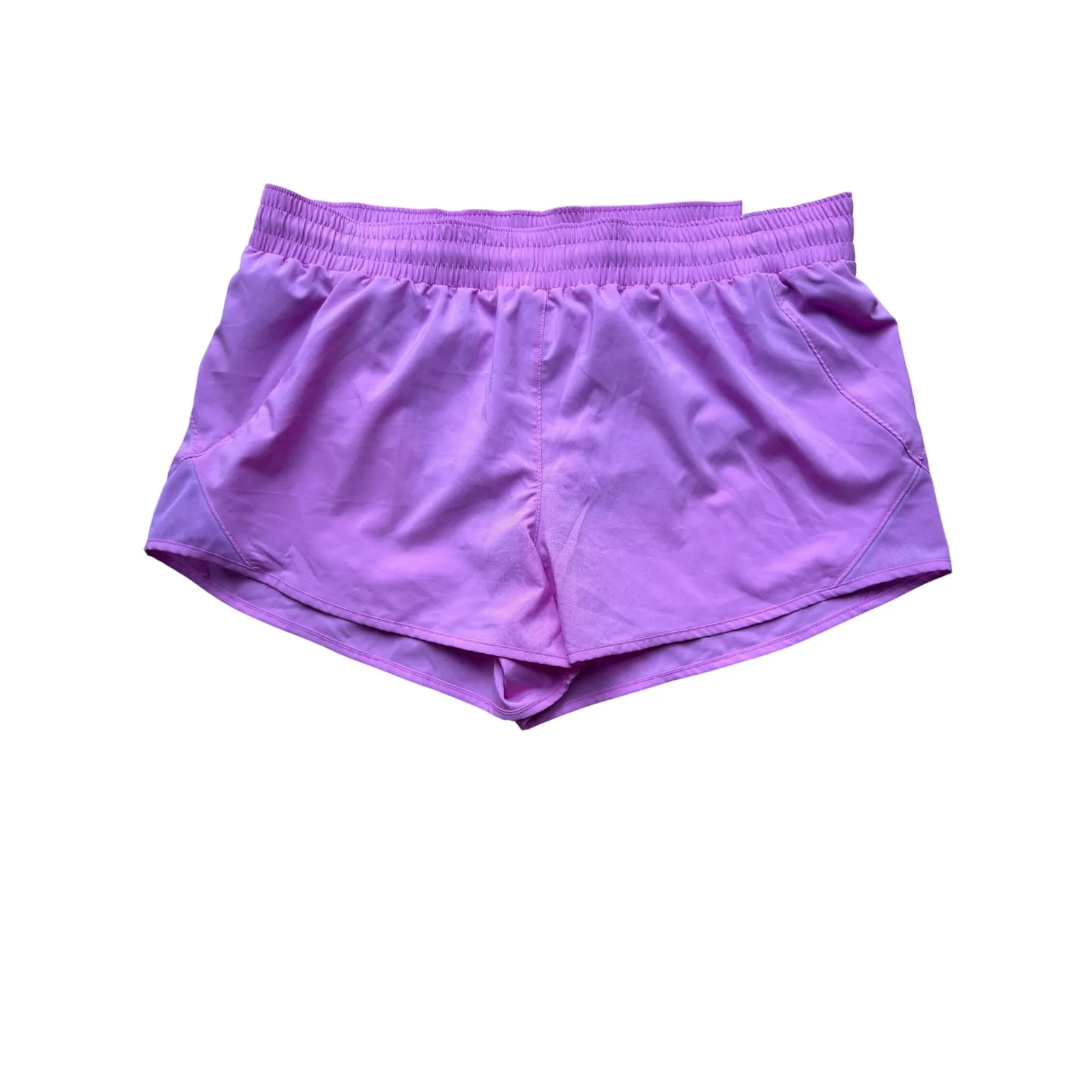 All in Motion Womens Purple Mid Rise Run Shorts Athletic Performance Size L - Image 3