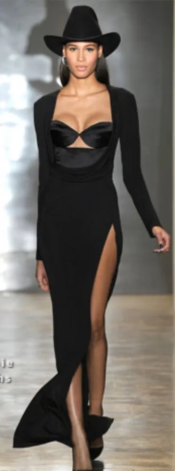 CUSHNIE ET OCHS LONG SLEEVE DRESS FALL 2013 Black Size 0 - Image 2
