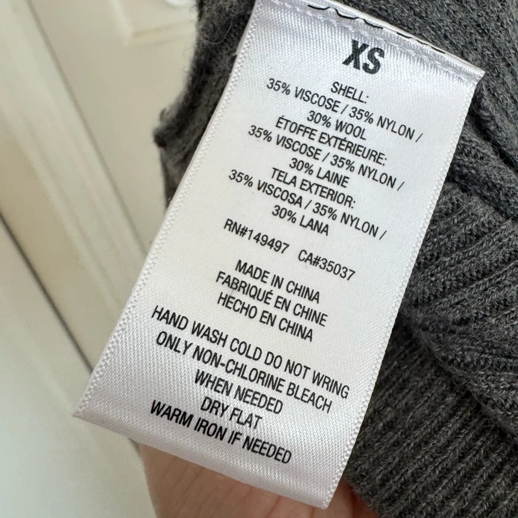 Favorite Daughter gray wool blend flared lounge pants size xs - Image 7