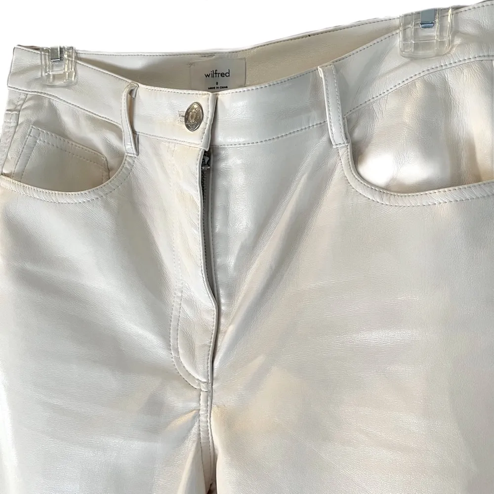 Aritzia WILFRED The Melina™ Cropped Pant in Birch Off - Image 7