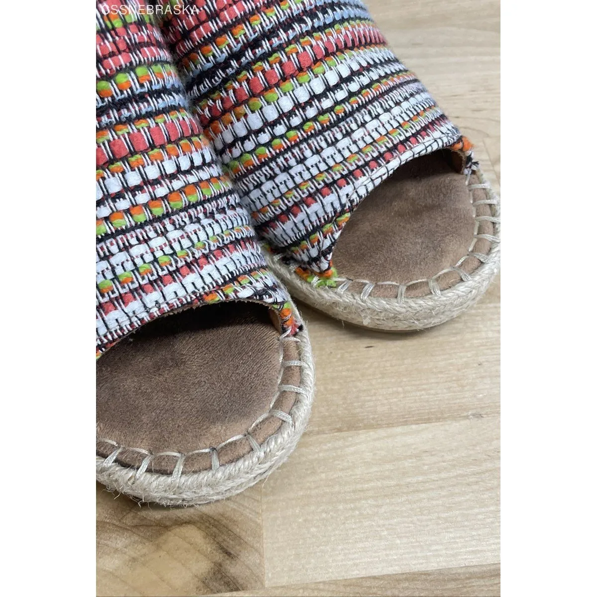 Toms Multicolor Women`s Monica Platform Rope-Wrapped Wedge Woven Size 8.5 - Image 11