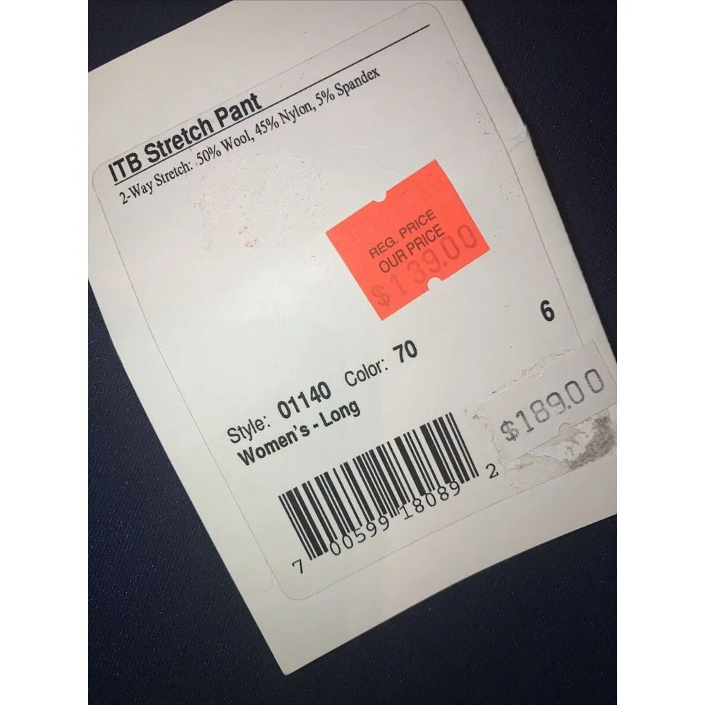 Vintage Obermeyer Ski Pants Womens Navy Blue Stirrup Snow Wool Blend Size 6 Long - Image 4