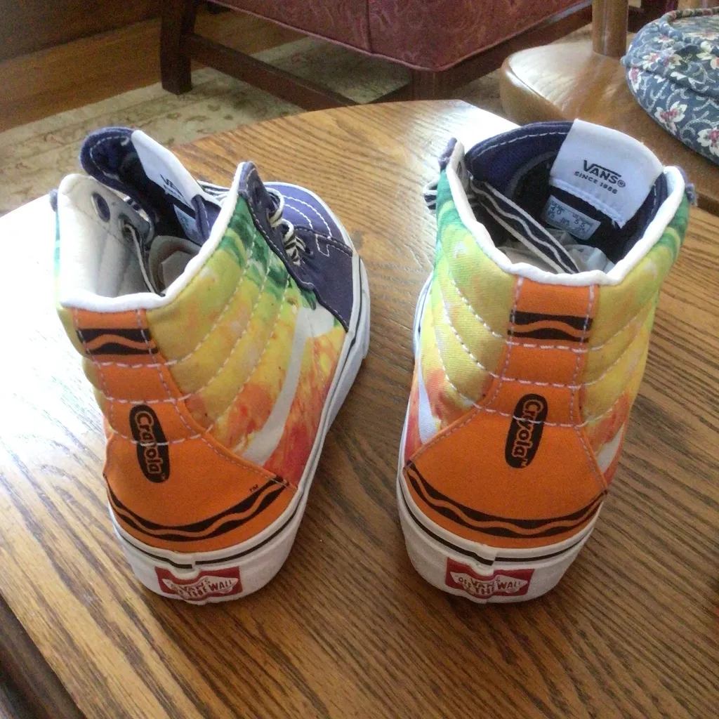 Vans Off the Wall X Crayola  SK-8 Hi Mashup Melt sz Womens 5.5 - Image 5