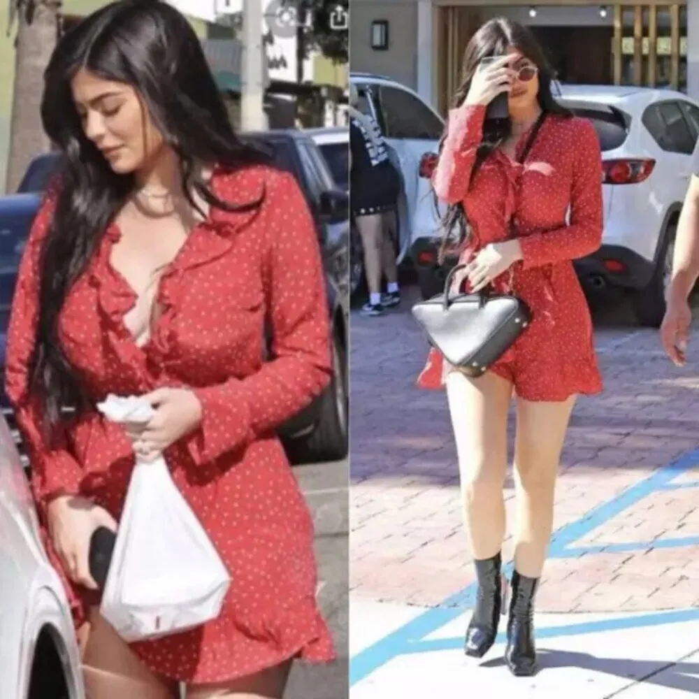 💕REALISATION PAR💕 The Alexandra Dress ~ Red Star Print XS - Image 2