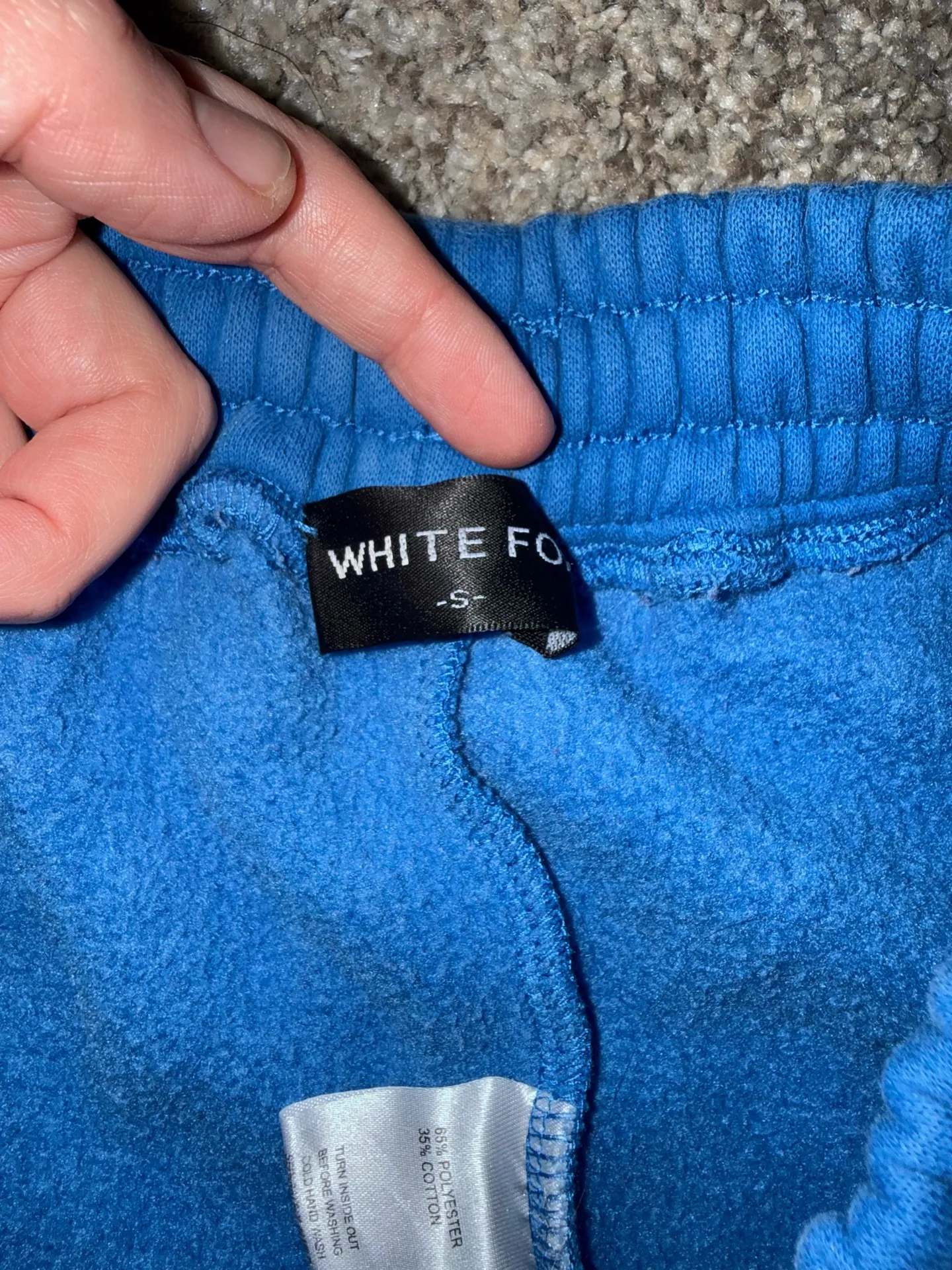 White Fox Blue Sweatpants Boutique - Image 3