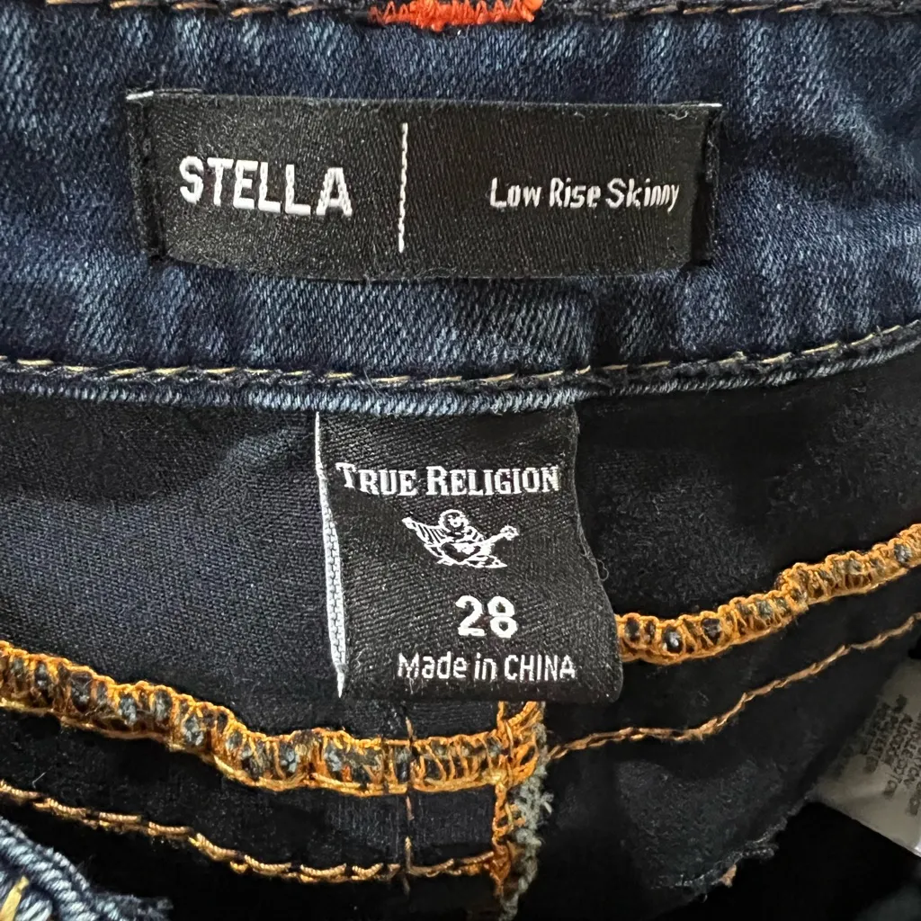 True Religion Stella low rise skinny Women's Jeans size 28 - Image 3