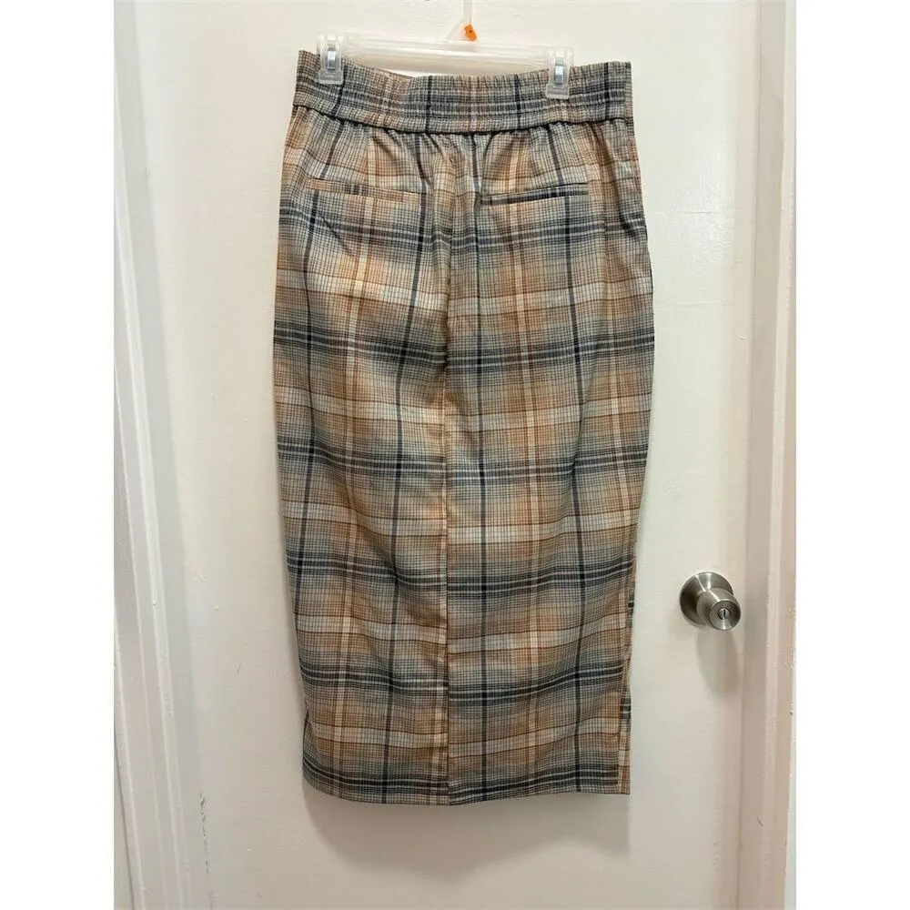 Urban Outfitters Plaid High Waisted Midi Skirt Women's Size L G - Image 5