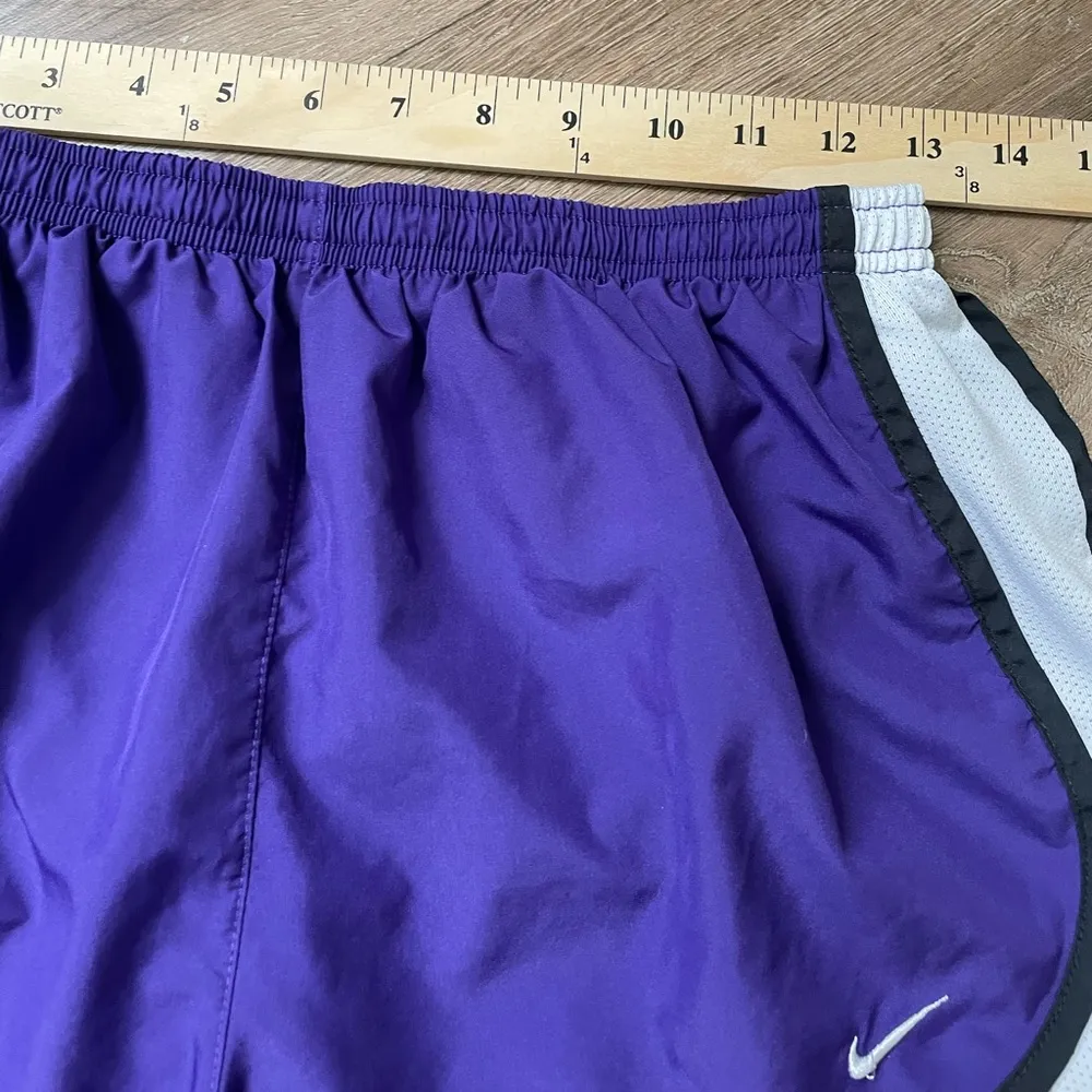 Nike Dri Fit Running Shorts Purple Athletic Brief Lined Norts Women’s Size M - Image 9