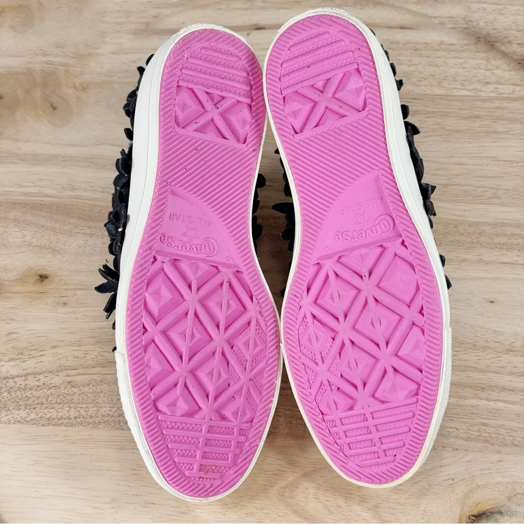 Converse Pat Bo Classic OX 3D Laser Cut Flowers Low Top Sneakers Black‎ 6.5 - Image 8