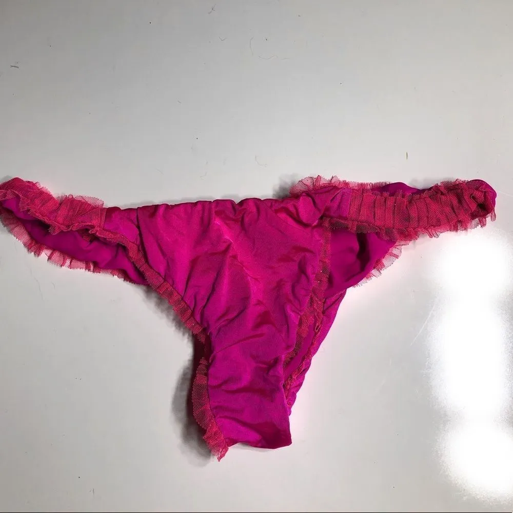 Beach Bunny Haute Pink Glitter Cheeky Bikini‎ Bottom - Image 6