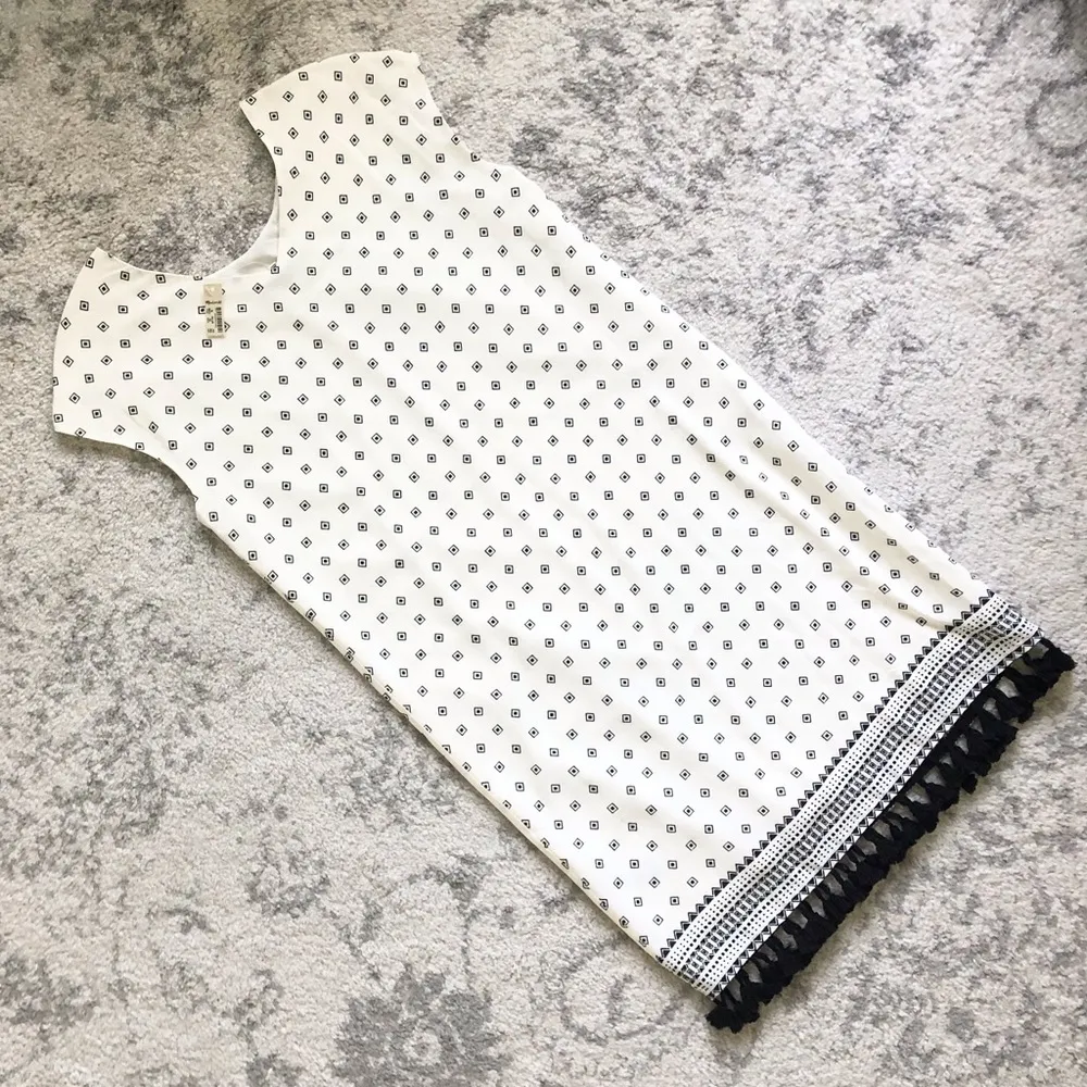 𝅺Madewell NWT Dress Boho Mini Southwest Western Neutral Geometric NEW Size XS - Image 6