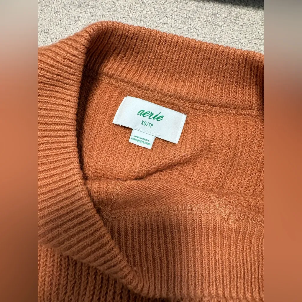 Aerie CozyUp Oversized Ribbed Sweater - Image 5