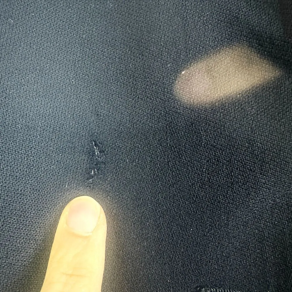 Lauren Ralph Lauren Vtg Wool Crest Blazer Size 12 Navy Preppy Academia FLAWED - Image 7