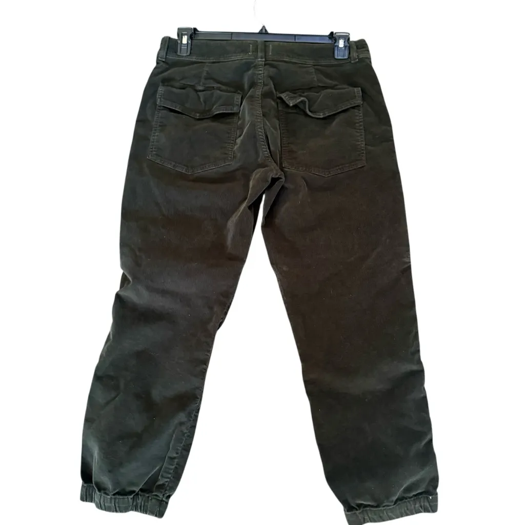 Citizens of Humanity Agni Button Fly Corduroy Utility Pants  Green Sz 29 32X25 - Image 3