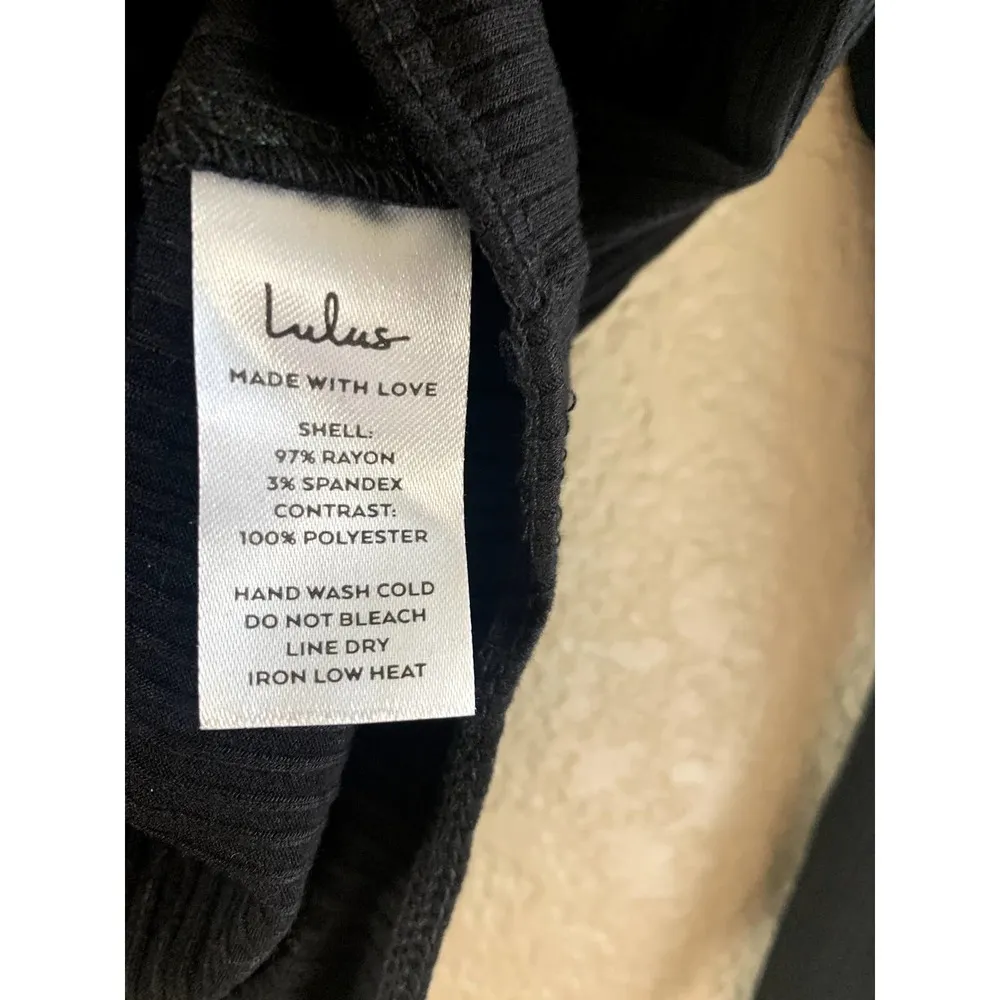 Lulu's Come Back To You Black Lace Long Sleeve Bodysuit S - Image 8