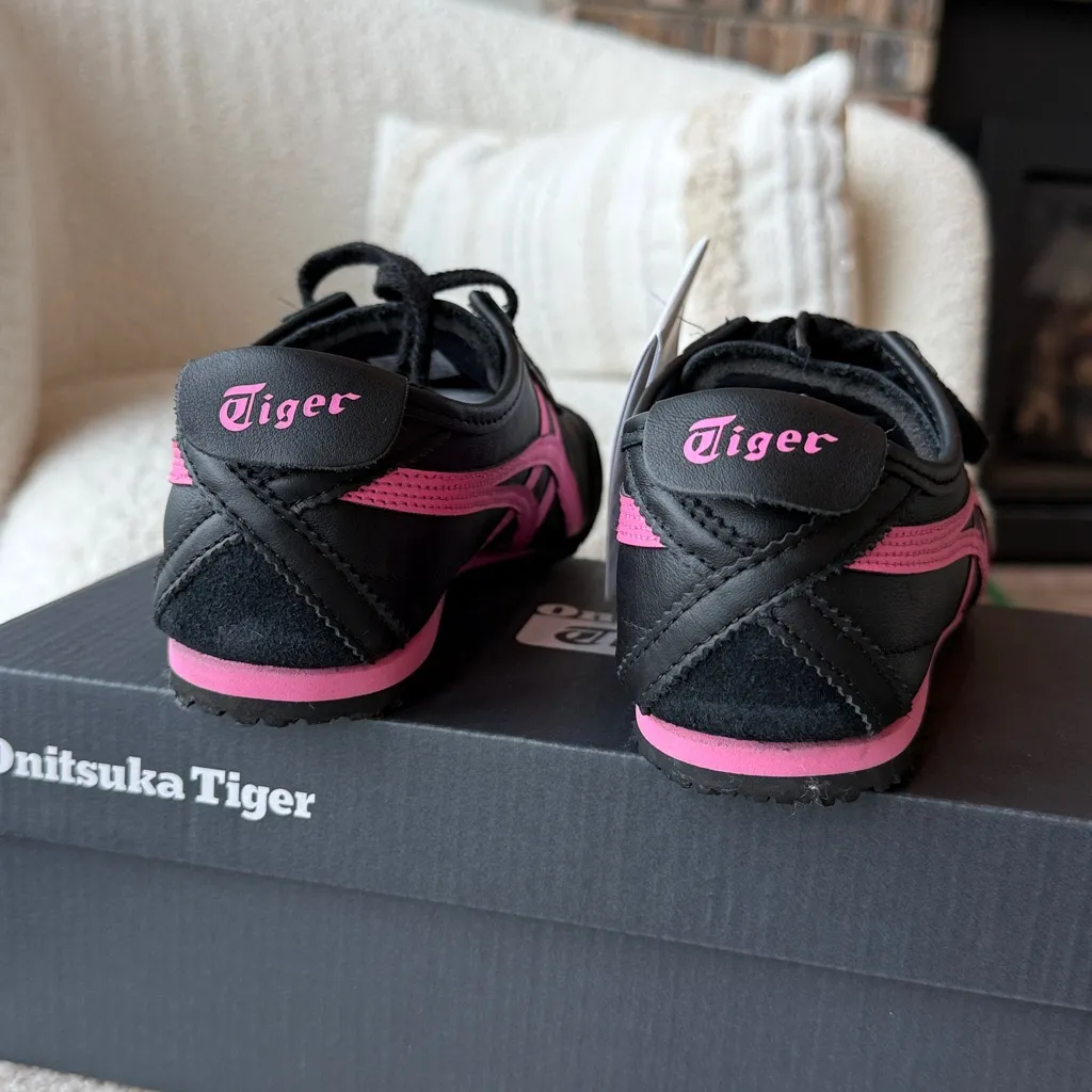 Onitsuka Tiger MEXICO 66 Unisex COLOR BLACK / DRAGON FRUIT size M 5 W 6.5 NIB - Image 14