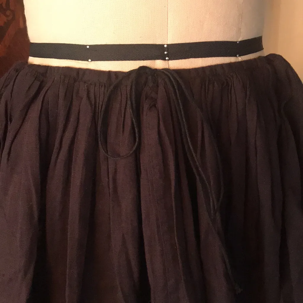 ISABEL MARANT Black Drawstring Mini Skirt. Pockets! Size FR 36/US 4 ❤︎ - Image 7