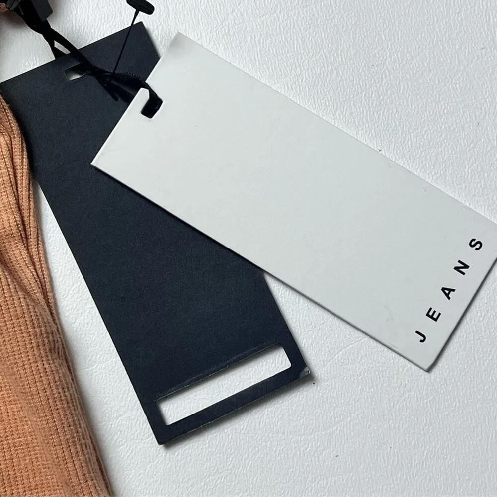 DKNY Jeans Womens Short Sleeve Shoulder Embellishment Cut Out Top Sz XL - Image 3