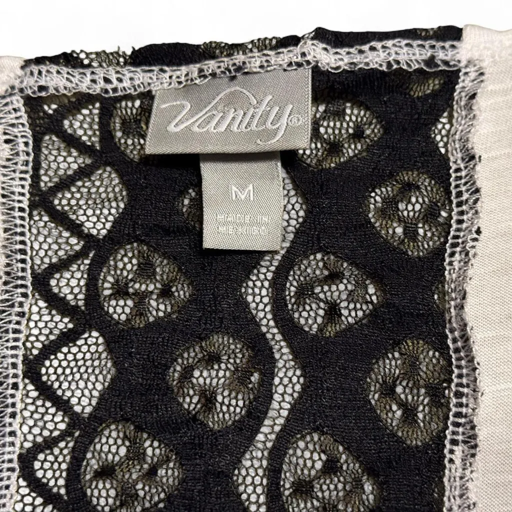 Y2K Burnout Tank with Velvet & Lace Detail - Image 3