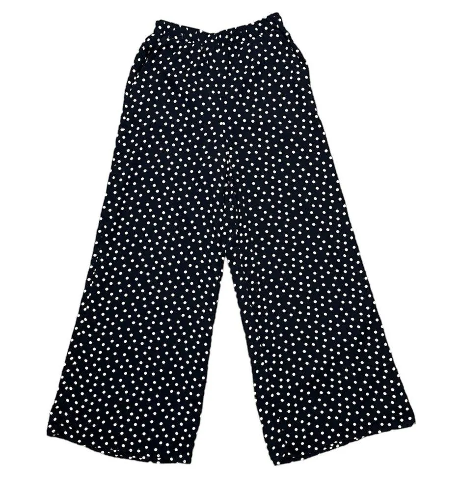 Express Palazzo Pants Super High Waisted Polka Dot Wide Leg XS - Image 2