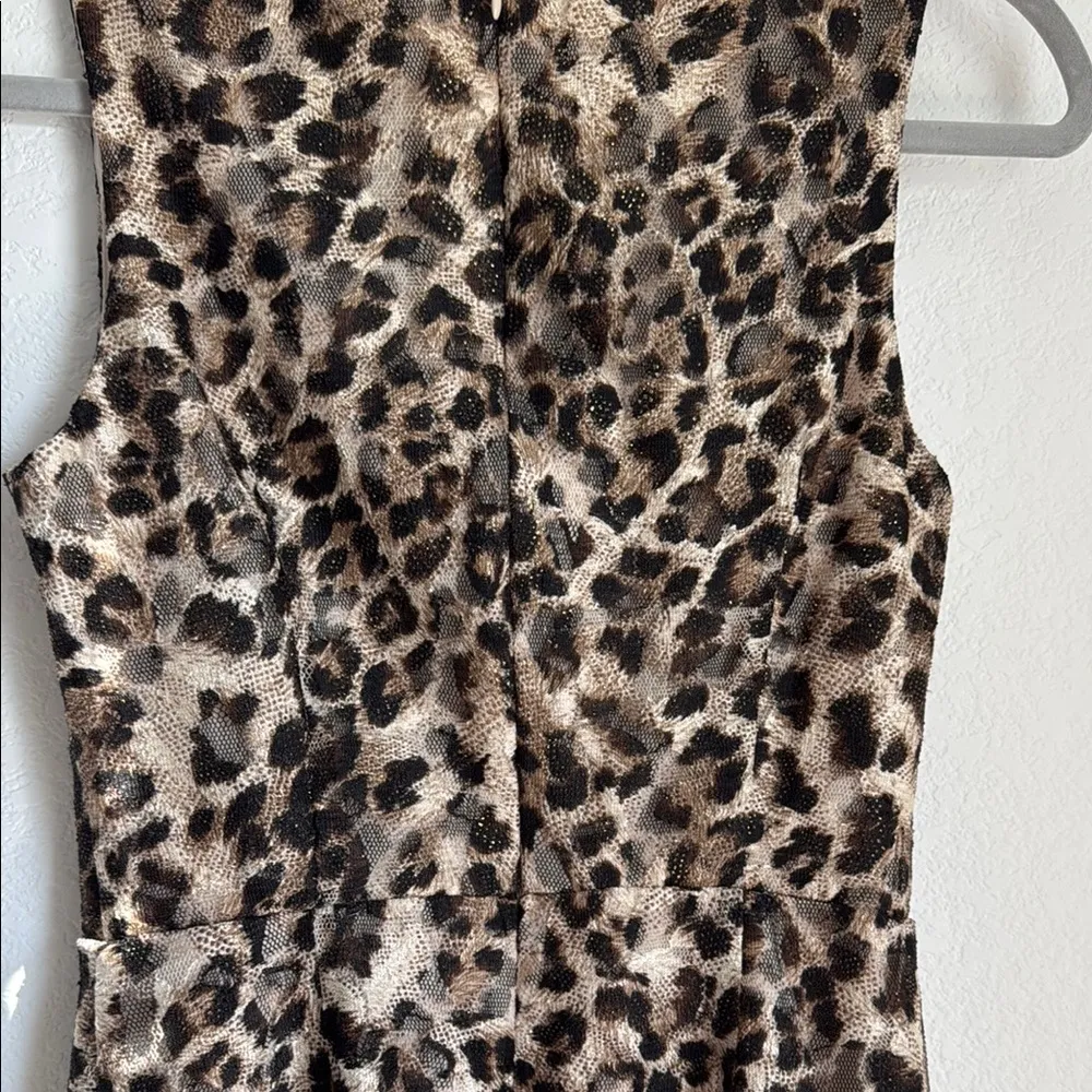 XXI Black and Tan Sheath Mini Dress - Image 4