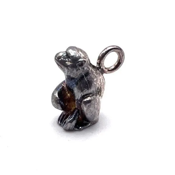Vintage Women's Monkey 3D Sterling Silver Bracelet Charm Necklace Pendant - Image 5