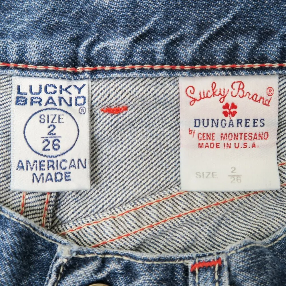 Vintage 90s Lucky Brand Dungarees 224 Low Rise Bootleg Jeans - Image 6