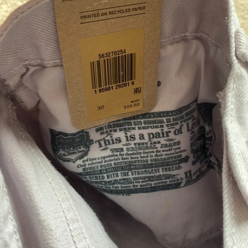 Levi’s 501‎ Shorts High Rise Cutoffs Denim 100% Cotton Washed Lilac Size 30 - Image 10