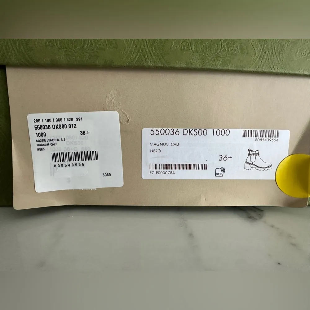 Gucci Crystal Embellished Leather Boots - Image 10