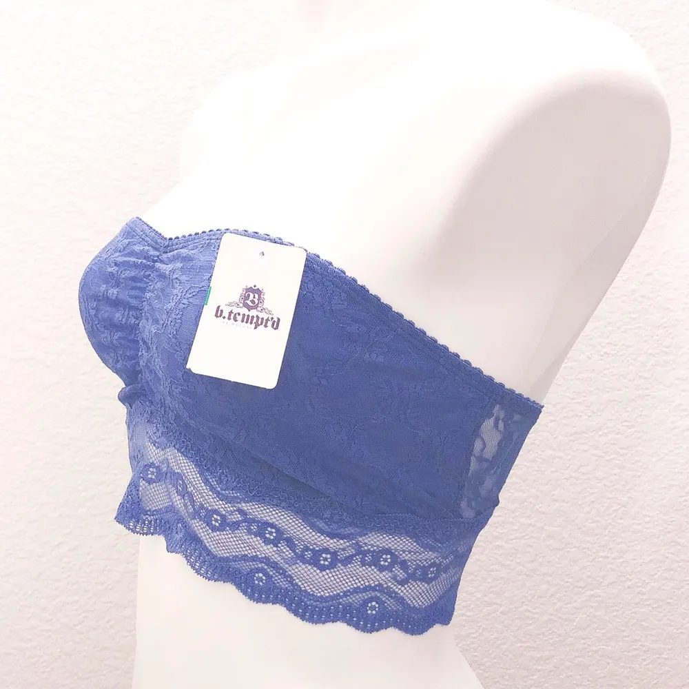 Wacoal b.tempt'd Lace Kiss Bandeau Bra Size L NWT $44.00 - Image 3