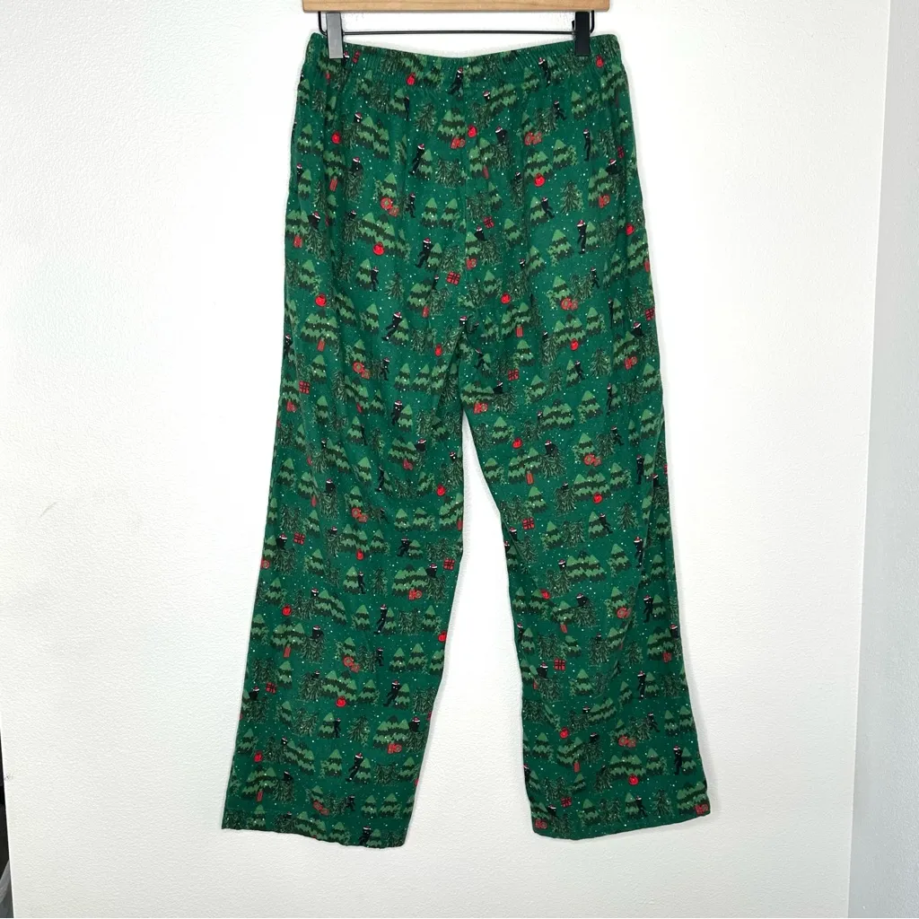 Natural Reflections 100% Cotton Flannel Pajama Pants M Big Foot Yeti Sasquatch - Image 5