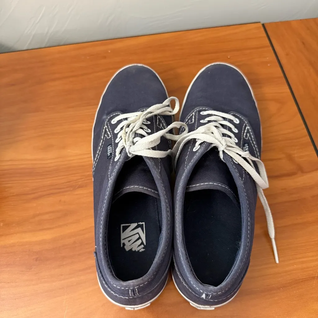 Vans TB4R Women’s Sneaker Navy Blue Lace Up Low Top Skate‎ Casual Canvas 9.5 - Image 6