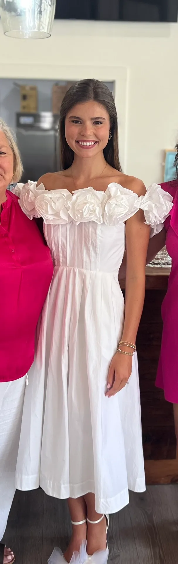 MAUVE BY ANTHROPOLOGY WHITE DRESS - Image 6