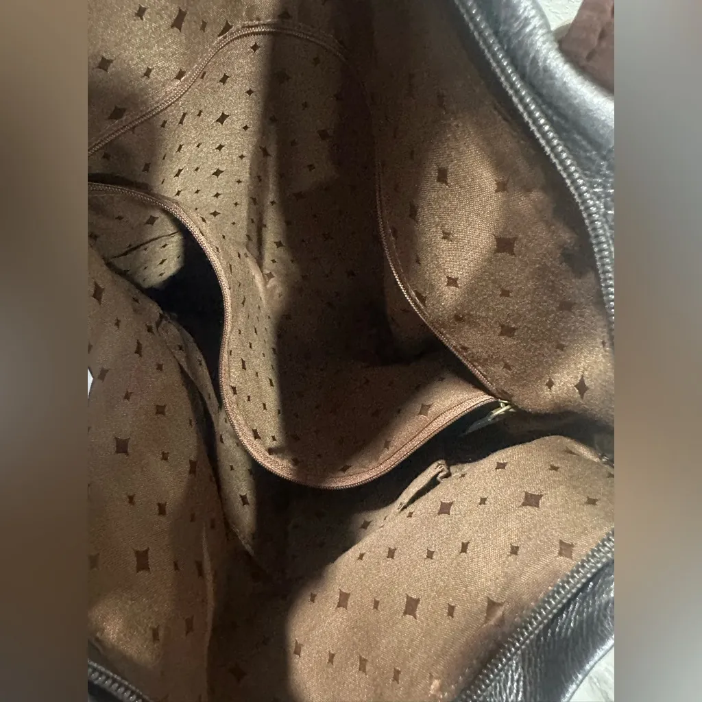 Fossil Explorer Foldover Metallic Pewter Leather - Image 8