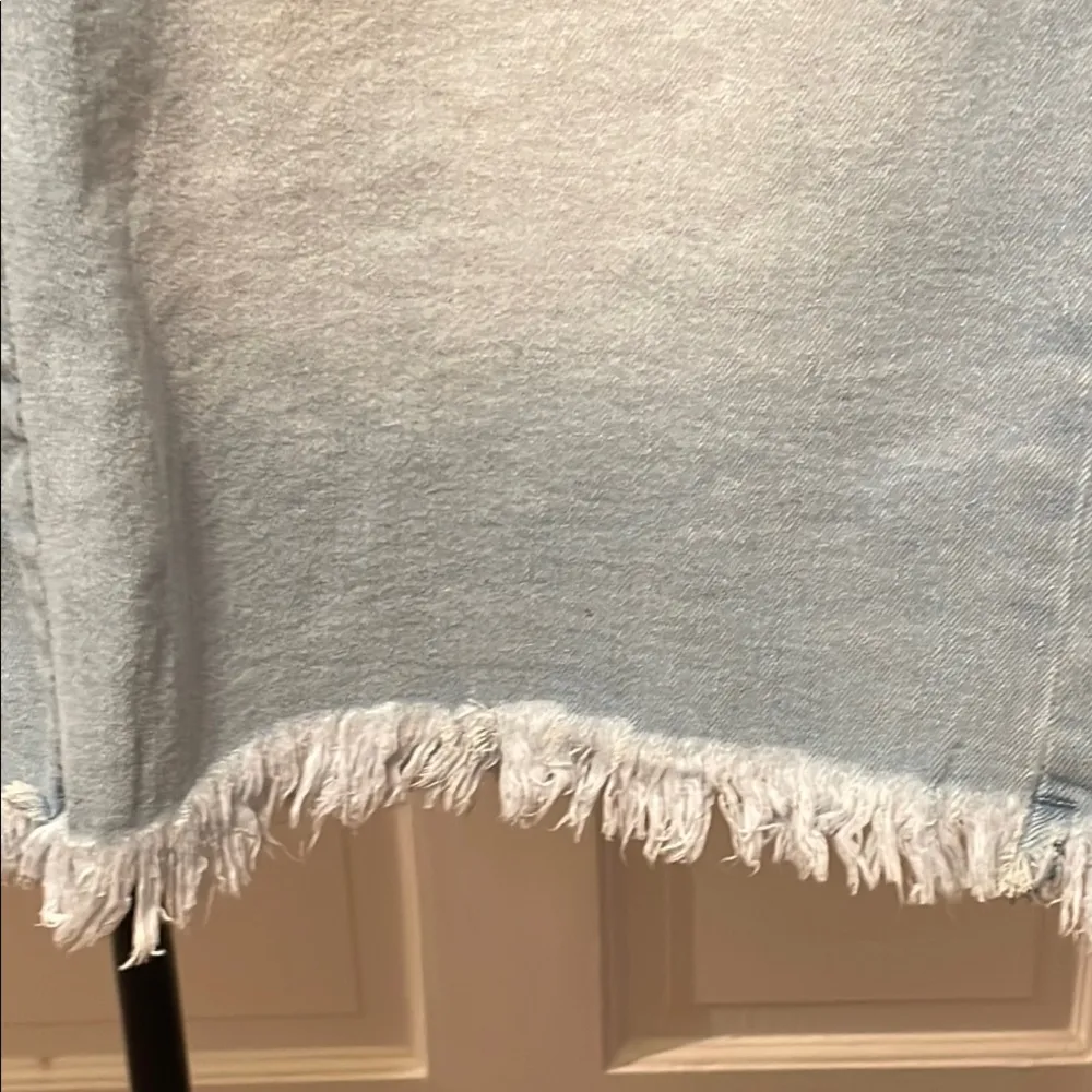 🫦🫦🫦BOGOHO🫦🫦🫦Light Blue Denim Button-Front Skirt - Image 4