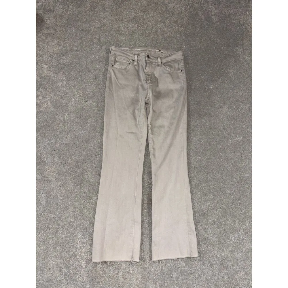 AG Adriano Goldschmied The Jodi Crop High Rise Slim Flare White Pants Size‎ 26R - Image 2