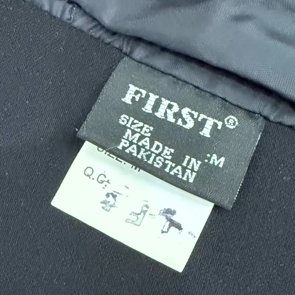 Vintage FIRST Black 100% Genuine Leather Biker Vest Women’s Halter Vest Size M Size M - Image 11