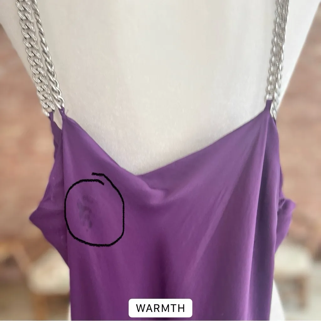 NWT Zara Dress Satin Rhinestone Strap Dress S Mini Cocktail Party Glam Holiday - Image 10