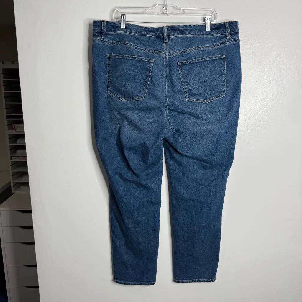 Talbots Slim‎ Ankle Jeans In Culver Wash Size 16W - Image 4