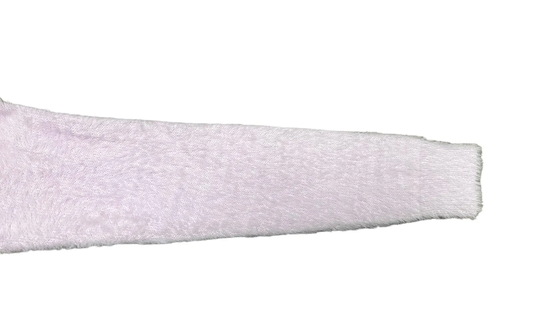 NWT  Lavender eyelash fluffy v neck pullover sweater size medium - Image 8