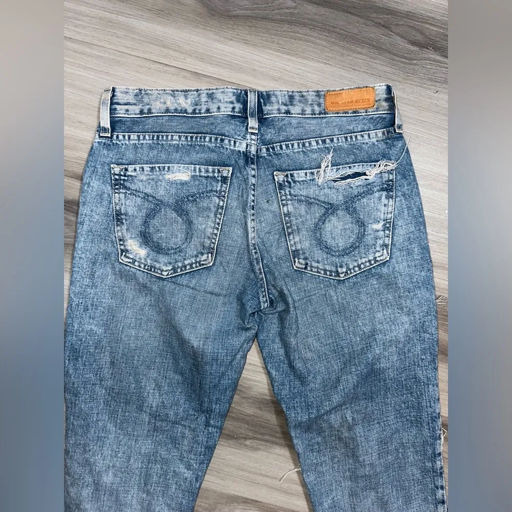 Big Star Women’s Vintage Vibe Distressed Ripped Hole Jeans Waist Size 27 - Image 7