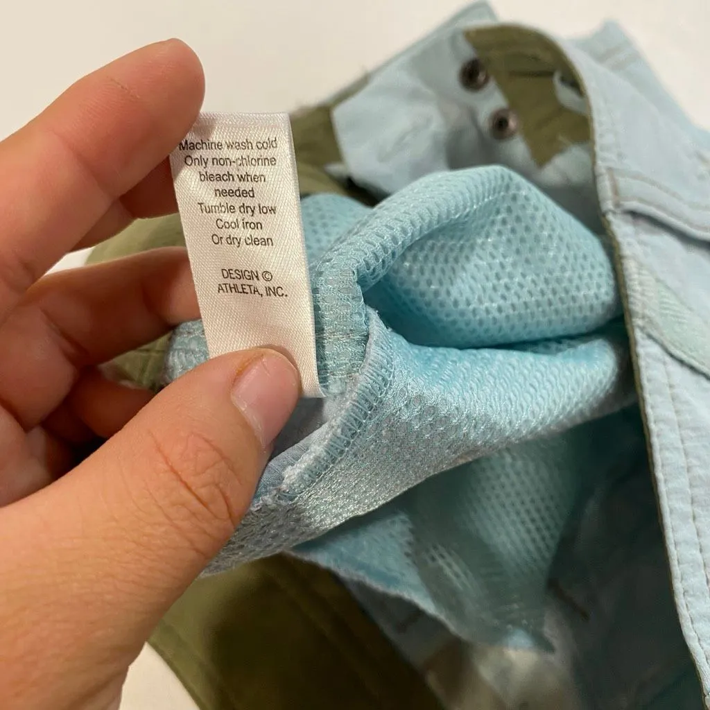 Athleta Trek Utility Shorts Women’s Size 2 – Light Blue Hiking Outdoor Quick Dry - Image 10