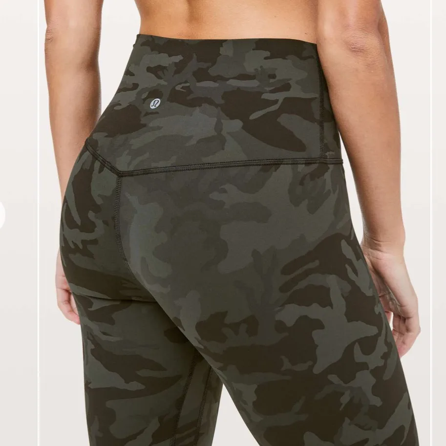 Lululemon Align Crop Incognito Camo Multi Gator Green - Image 5