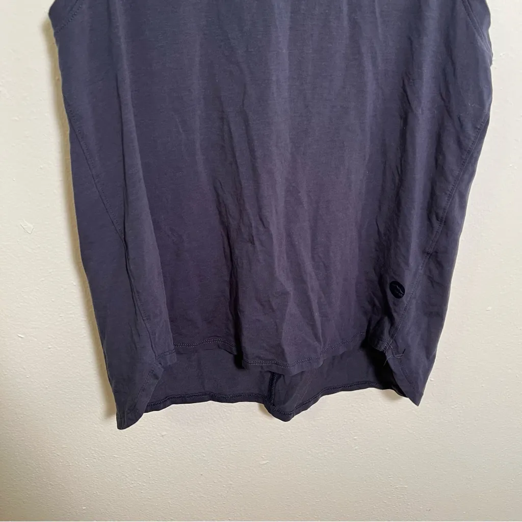 L.L. Bean Athletic Tank Top Navy Blue Cut Out Back XSP Size undefined - Image 4